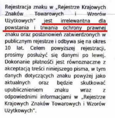 Fałszywe pisma z Urzędu Patentowego. Uważaj na oszustów.