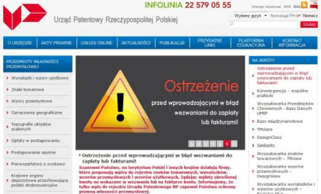 Uwaga na fałszywe pisma z Urzędu Patentowego