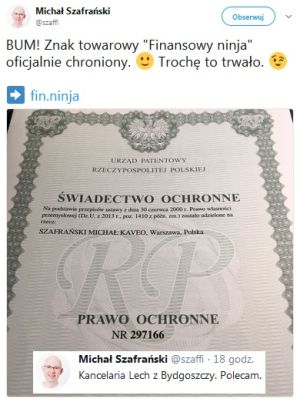 Znak towarowy FINANSOWY NINJA