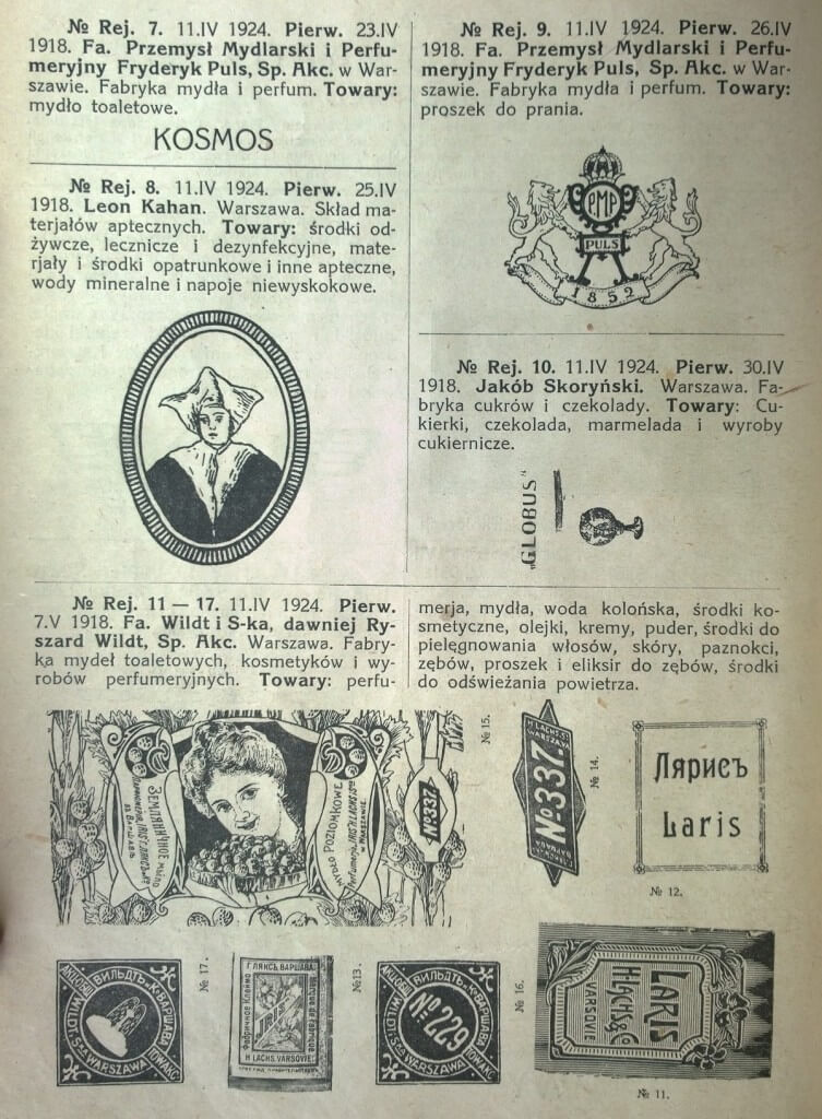 pierwszy zarejestrowany znak towarowy