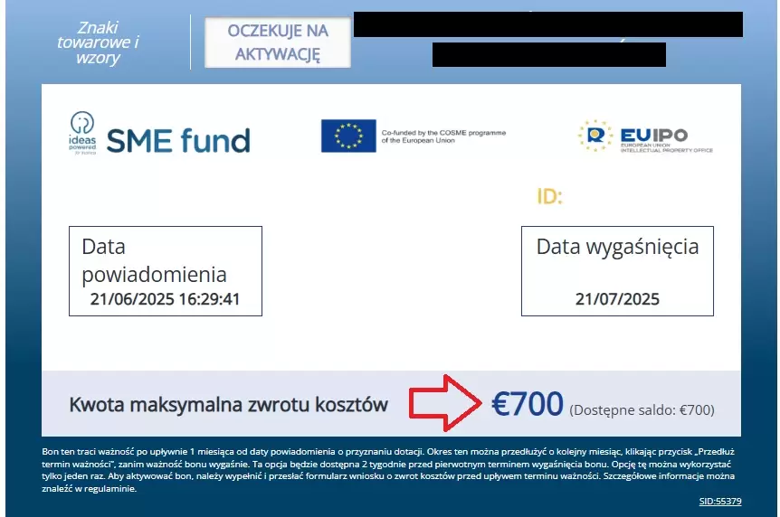 Dofinansowanie na zgłoszenie znaku towarowego. Bon 2025 rok.